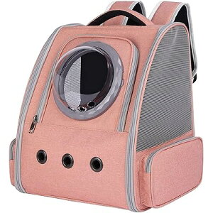 最新型 猫 犬 キャリー リュック ペットキャリー リュック バッグ 通気性 猫用 小型犬・小動物用 きゃりーバッグ リュック 大容量 宇宙船 折り畳み 旅行/通院/災害避難に最適 2種類の窓付き