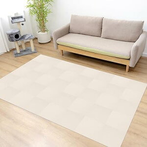 タイルカーペット 二層構造ボリューム ジョイントマット 厚手5mm 30×30cm 30枚 犬 すべり止めマット ハサミでカット可 フロアマット ずれない 洗える 床保護 保温 設置簡単 床暖房対応 子供や