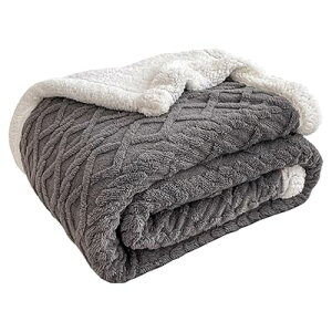 毛布 シングル 2枚合わせ あったか 冬 ブランケット マイクロファイバー ふわふわ 肌触り 暖かい 軽い 柔らか 洗える 静電気防止 グレイ 140×200cm