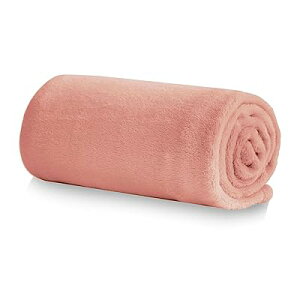 膝掛け 毛布 春夏用 可愛い - 柔らかい ひざ掛け ブランケット 洗える マイクロファイバー ハーフケット - 静電防止 四季適用 フランネル グレーピンク 70x100