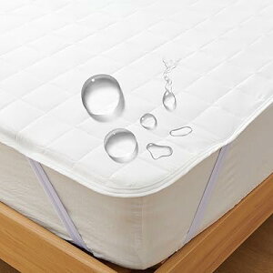 防水敷きパッド セミダブル 防水シーツ おねしょシーツ 抗菌防ダニ さらふわ 中綿 洗える 4隅ゴム付き 着脱簡単 オールシーズン ベッド/マットレス/敷き布団対応 介護用 ペット マットレス