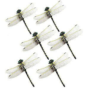 2024 虫除け オニヤンマ 1/2サイズ 6cm級 トンボ オニヤンマ 蜻蛉 安全ピン ストラップ クリップ付き 蚊よけ 昆虫が好きな おもちゃ 模型 帽子 リュック 畑作業 玄関 ベランダ ハイキング キャン