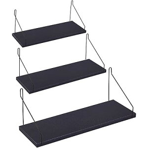 ウォールシェルフ 壁を傷つけない 30+35+40cm3点セット 壁掛け棚 賃貸 壁 棚 穴あけない ウォールラック 壁に付けられる家具 diy飾り棚木製 簡単取り付け リビング/洗面所/キッチン/トイレ/玄関