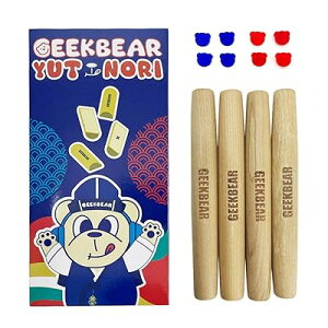 YUTNORI Board Game - Korean Board Game YUNNORI- Traditional Korean Folk Game with Yuts - Traditional Korean Family Game with