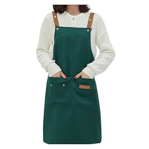 エプロン H型 首掛け エプロン シンプル メンズ レデイース カフェエプロン 無地 おしゃれ 大容量ポケット 女性用 男性用 汚れにくい シワ防止 男女兼用 ノーアイロン ポケット付き 料理教室