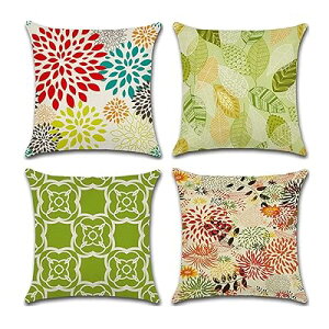 �N�b�V�����J�o�[ 55x55cm 4���Z�b�g �k�� �􉽊w�͗l �Ⴄ�� ���l�� ���� ���� ������� �t