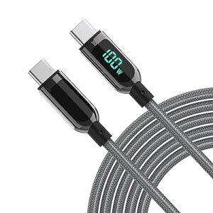 LEDfBXvCϋviC USB-C & USB-C P[u 100W PDΉ MacBook Pro/Air iPad Pro iPad Air 4 Galaxy S20 Pixel LG Ή (1.2m D)