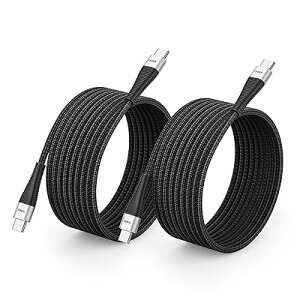 USB C P[u 100W PDΉ ^Cvc P[u 2M 2{ZbgUSB C to USB C P[u fh~ Type C P[u iPhone 16/iPhone 15 MacBook iPad Pro 2018 Xperia