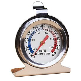 グクッキング温度計 オーブン温度計 料理用温度計 50-300°C/100-600°F ダイヤル径53mm 1個 ダイヤル温度計 アナログクッキング温度計 ステンレス製 防爆ガラス 読みやすい バッテリ不要機械温度計 クッキング オーブンメーター 料