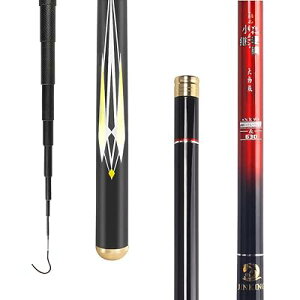 渓流竿 ロッド 釣り竿 カーボンロッド 回転式リリアン 仕舞寸法77cm 超軽量 超硬調万能小継 コンパクト延べ竿 全長7.2M