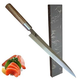 刺身包丁(柳刃包丁) 【6Cr16MoV鋼】 【刃渡240】 右利き 家庭用 魚 生魚 切る