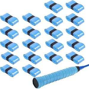 グリップテープ ラケット用 20本入 グリップ滑り止め 衝撃吸収 吸汗 通気 多孔型 グリップ 交換 テニス/ゴルフ/バドミントン しっとりとした握り心地