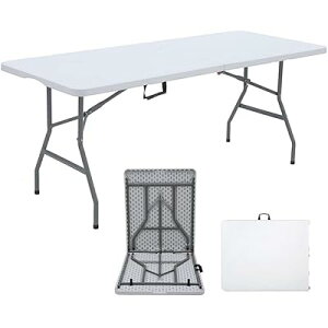 AEghA e[u ܂肽݃e[u Lve[u ܏ 180cm 150cm 120cm Ɨpe[u _CjOe[u 傫 ω׏d120kg RpNg gݗĊȒP  BBQ (150cm)