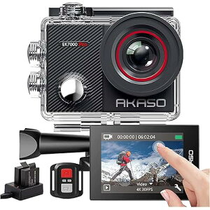 AKASO EK7000 Pro ANVJ 4K 2000f ^b`pl Type-CO}CNΉ u␳ WIFI LpY 40mh J HDMIo X|[c Rt 21350mAhobe[ Lx