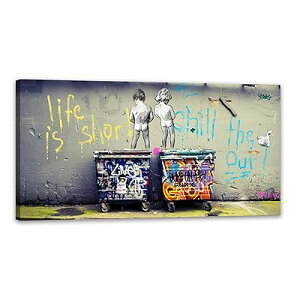 oNV[   炵q Xg[g A[gpl ^ banksy |X^[ G Ǌ|  C  ؘgt̊i (40x80cm)