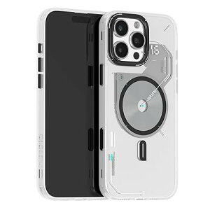 A16 for iPhone 16 Pro Max P[X tXgP[X SJo[փAbvO[h MagsafeΉ }Olbg IMDH σXNb` Ǝ̗p SʕیP[X CX[dΉ A~
