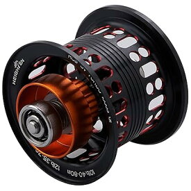 リール スプール BOOST 2段階可動 ダイワ(DAIWA) ベイトリール 替えスプール ベアリング付き スティーズ/ジリオン/リョウガ/モアザン/シルバーウルフ (ブラック＆レッド) (715)