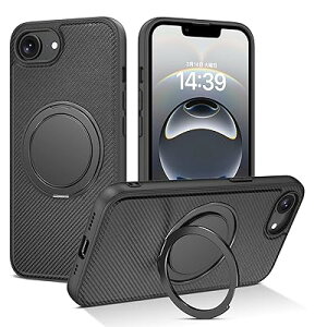 iPhone 16e p P[X MagSafeΉ 360°]X^h cΉ J[{fUC ϏՌ }Olbg ԍڃX}zz_[Ή Xgbvz[t iPhone SE4 iPhone16e p X}zP[X Jo