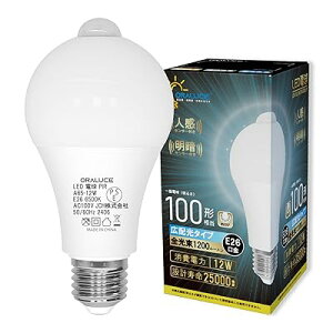 LED�d�� E26���� �l���Z���T�[ �d�� 100W�`���� �d���F 3000K 12W 1200lm �����_���E���� ���ÃZ���T