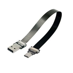 0.2M USB 2.0 Type-A �I�X - USB-C Type-C �I�X �f�[�^ �t���b�g �X���� FPC �P�[�u�� FPV & �f�B�X�N & �d