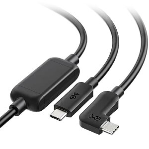 5Gbps Oculus Link�p�P�[�u�� - 7.5m�AActive USB Type C�P�[�u���AQuest 2/3 VR�w�b�h�Z�b�g�p USBC - USBC�R�[