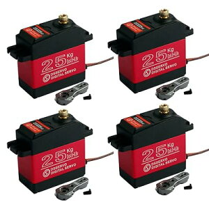 4PCS DS3225 25KG �h���f�W�_���T�[�{ �t�����^���f�W�^���X�e�A�����O�T�[�{ 25T�T�[�{�A�[���t