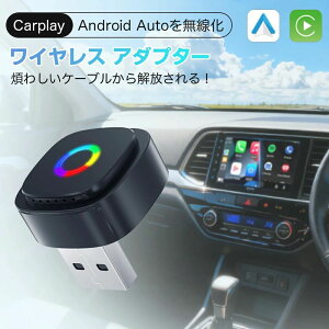 2IN1 CarPlay Android Auto ���C�����X �A�_�v�^�[ �J�[�v���C ������ 5G WiFi BT5.4 �A���h���C�h�I�[�g ���C�����X������ AI BOX �����ڑ� �~�j Type A&C�t�� Siri/Google�����A�V�X�^���g