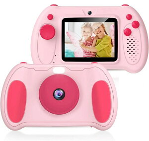 �q���p�J���� �L�b�Y�J���� 2.4�C���`���ʁ�4000������f �q���p�f�W�^���J���� kids camera mp3���y 1080P 2.5K UHD���� 8�{�Y�[�� ���B�� �Q�[�� USB�[�d�� 4�Έȏ�K�p ���̎q �l�C ������� �a����