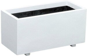 プランター 2台セット ホワイトプランタ W80型 カラー(A)ホワイト ファイバーグラス おしゃれ サイズ タテ36cm ヨコ80cm 高さ39.5cm容量 95リットル 対応鉢サイズ 10号鉢x2個送料無料:本州・四国・