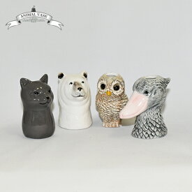 グローバルアロー アニマルベース 3 Animal Base 花瓶 フラワーベース 花器 一輪挿し ペン立て 動物 陶器 プチギフト ギフト プレゼント 贈り物 誕生日 おしゃれ かわいい