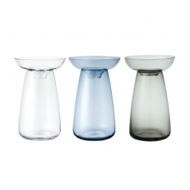 KINTO AQUA CULTURE VASE L キントー 花瓶 ガラス 水耕栽培 水栽培 アクアカルチャーベース Lサイズ ヒヤシンス アボカド 球根 多肉植物 サボテン 花器 フラワーベース おしゃれ シンプル 北欧 クリア