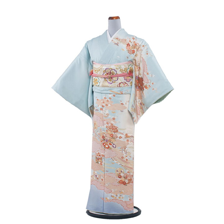 楽天市場】【レンタル】訪問着 フルセットレンタル / 192 グリーン  