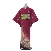 楽天市場】着物 赤 訪問着の通販