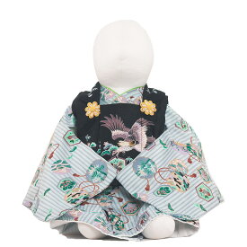 【レンタル】ベビー着物 男の子 祝い着 端午の節句 初節句 ベビー着物 1歳用 記念写真 イベント お祭り家族写真 お食い初め 誕生日 おしゃれ モダン かわいい こどもの日 子供の日 お正月 衣装 男児 赤ちゃん 貸衣装 往復送料無料 鷹 宝尽くし 407