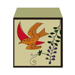 花札・藤にホトトギス/コイン用ポチ袋(小)5枚セット お年玉袋・ぽち袋・おしゃれでかわいい多目的祝儀袋