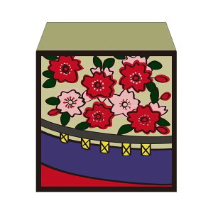 花札・桜に幕/コイン用ポチ袋(小)5枚セット お年玉袋・ぽち袋・おしゃれでかわいい多目的祝儀袋