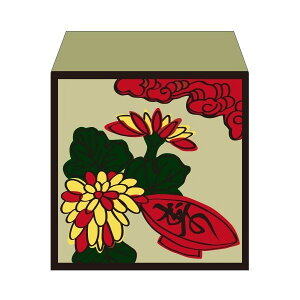 花札・菊に杯/コイン用ポチ袋(小)5枚セット お年玉袋・ぽち袋・おしゃれでかわいい多目的祝儀袋