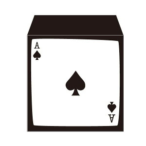 トランプ・スペードのエース/コイン用ポチ袋(小)5枚セット お年玉袋・ぽち袋・おしゃれでかわいい多目的祝儀袋