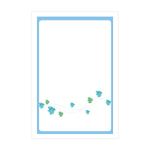 青千鳥【ポストカード】3枚セット/おしゃれでかわいい京都かみんぐ限定ポストカードアート