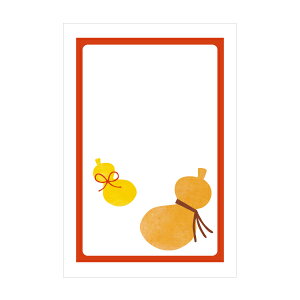 瓢箪(ひょうたん)【ポストカード】3枚セット/おしゃれでかわいい京都かみんぐ限定ポストカードアート