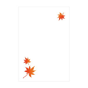 紅葉【ポストカード】3枚セット/おしゃれでかわいい京都かみんぐ限定ポストカードアート