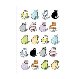 おしゃれキャット(猫)【ポストカード】3枚セット／おしゃれでかわいい京都かみんぐ限定ポストカードアート