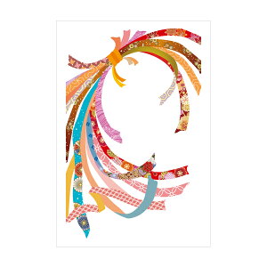 暴れ熨斗【ポストカード】3枚セット/おしゃれでかわいい京都かみんぐ限定ポストカードアート