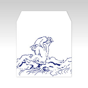 猿尽くし1/コイン用ポチ袋(小)5枚セット お年玉袋・ぽち袋・おしゃれでかわいい多目的祝儀袋