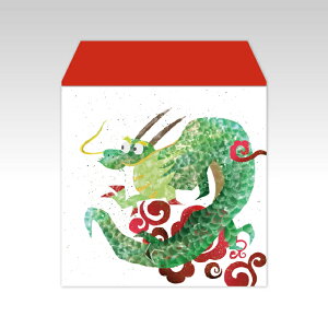 【2024年お年玉袋】DRAGON/コイン用ポチ袋(小)5枚セット お年玉袋・ぽち袋・おしゃれでかわいい多目的祝儀袋