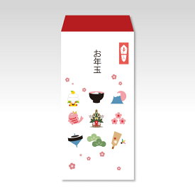 【2025年お年玉袋】縁起物(大)／3枚【和紙製ポチ袋】