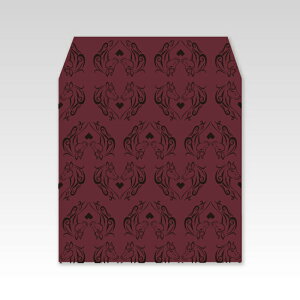 【2026年お年玉袋】ハートカーマイン/コイン用ポチ袋(小)5枚セット お年玉袋・ぽち袋・おしゃれでかわいい多目的祝儀袋