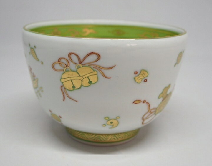 楽天市場】鶸金襴手 宝絵茶碗 干支「子」絵盃付 林淡幽 【当店オススメ 