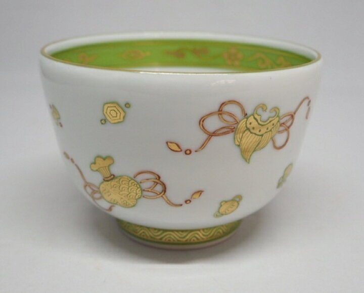 楽天市場】鶸金襴手 宝絵茶碗 干支「子」絵盃付 林淡幽 【当店オススメ 