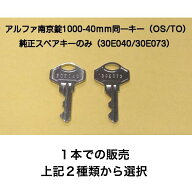 アルファ南京錠 1000-40mm同一キー用純正スペアキー1本（30E040/30E073）【メール便発送】